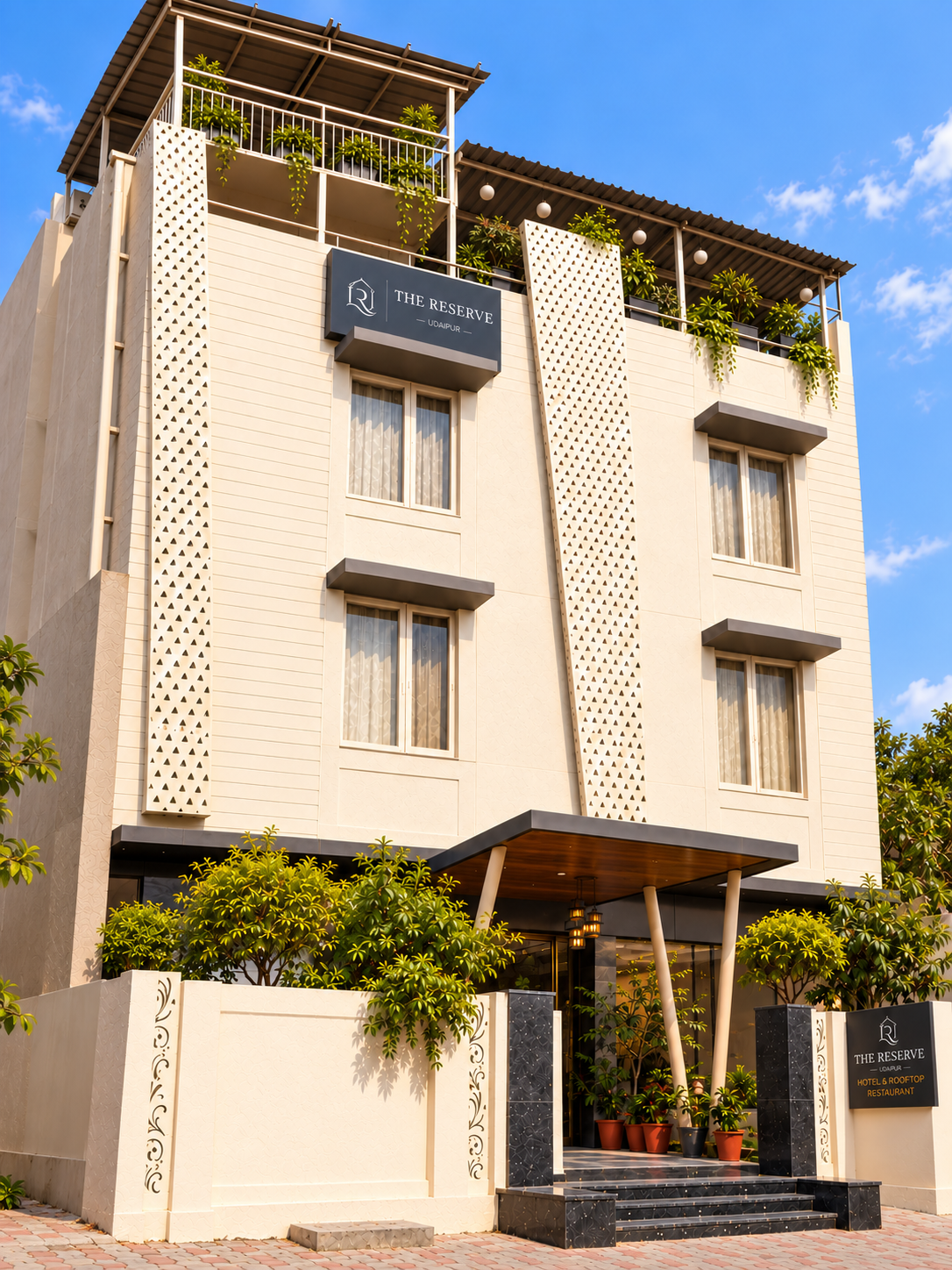 The Reserve Udaipur, Three-Quarter View